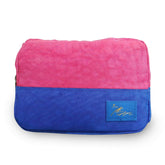 StorageMart Hanging Travel Cosmetics and Toiletry Pouch, First-Aid Pouch, 19 X 4 X 14 cm, Pink & Blue - StorageMart